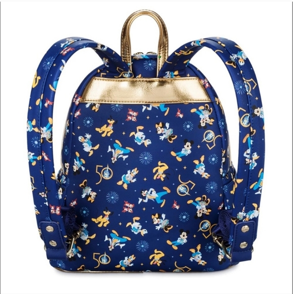 Mickey Mouse & Friends Loungefly Backpack Walt Disney World 50th Anniversary/ear - Picture 2 of 16